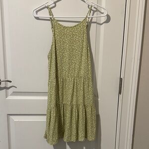 Abercrombie Kids Green Floral Casual Dress